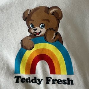 Teddy Fresh Women’s Over The Rainbow Mock Neck long sleeve shirt